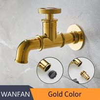 Bibcock Faucet Retro Euro Matte Gold Washing Machine Faucet Toilet Mop Small Faucet Wall Mount Outdoor Garden Tap 20i04K auksas