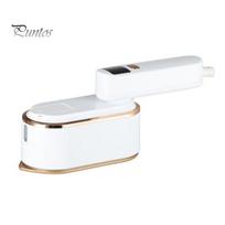 2-in-1 drabužių garintuvas-lygintuvas 1200W rankinis garintuvas-lygintuvas su 150ml vandens talpa, ekranas, 3 garų lygiai, išvestis, nešiojamas lygintuvas namams, kelionėms US Plug balta