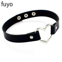 Seksualus Punk Juodas Apvalus Chokeris Kaklo Papuošalas Dirbtinės Odos Bondage Cosplay Statement Anime Papuošalai Moteriškas Dirželis Gotikinis Karoliai
