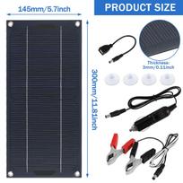 30W 12V saulės skydelio rinkinys, atsparus vandeniui, monokristalinis, nešiojamas, lauko, įkraunamas saulės elementas, saulės generatorius telefonui, kemperiui, automobiliui, MP3