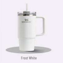 STANLEY Adventure Series H2.0 Stainless Steel Vacuum Straw Cup 1.18L šerkšno baltos spalvos