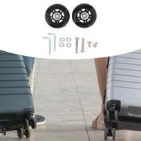 Replacement Suitcase Wheels Luggage Set 2 Axles Mute Easy Installation 68x24mm