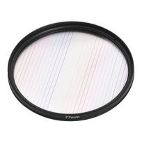 77 mm vaivorykštės juostelės objektyvo filtras, specialus efektas Anamorfinis optinio stiklo filtras, skirtas DSLR fotoaparatams