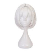 Anime HMS Sirius Wig Game Azur Lane Women Short Heat Resistant Synthetic Hair Carnival Party Cosplay Costume Wigs One Size balta