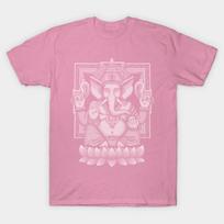 T Shirt Women White Ganesh Halftone Harajuku Print Kawaii Tshirt Summer Short Sleeve Female T-Shirt Top Tee S