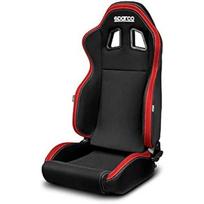 Kibirėlio formos sėdynė - SPARCO - R100 MY22 - Juoda/Raudona - Reguliuojama - Optimalus komfortas juoda