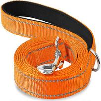 Night Reflection Dog Pet Towing Rope 1.2/1.5/1.8m Guard Rope Pet Walking Training Leash Cats Dogs Harness Collar Lead Strap 2.5x120cm oranžinė
