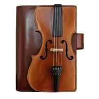 Vintažinis smuikas dirbtinės odos užrašinė Klasikinės muzikos tema Rašymo dienoraštis užrašams Dienoraštis Eskizavimui Elegantiška dovana muzikantams Rašytojams 1pc