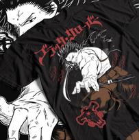 Juodojo dobilo Yami Sukehiro marškinėliai, Anime Manga Unisex marškinėliai, VISI DYDŽIAI 3XL