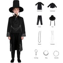 Anime Demonų Medžiotojas Saja Berniukas Jinu Cosplay Kostiumas Kpop Grupės Dainavimas Korėjietiško Stiliaus Vyriškas Kostiumas Skrybėlė Juodas Y2K Gotikinis Helovinas Kpop Cos 110