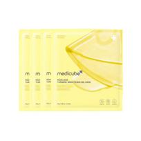 MEDICUBE Kojic Acid Turmeric Brightening Gel Mask Pack (4Sheets)