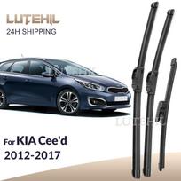 For KIA Cee'd Ceed 2012-2017 2013 2014 2015 2016 Priekinio ir galinio valytuvų šluotelės Priekinio stiklo valytuvų šepetėliai 26 +14 +12 3PCS