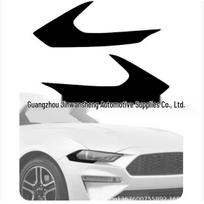 Ford Mustang 2018-2021 priekinio žibinto šoninio posūkio ženklo spalvos keitimo vinilinė plėvelė 40x12 cm