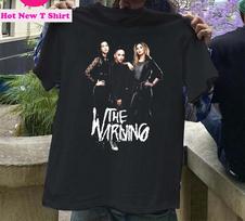 Warning Band albumo viršelio marškinėliai Dydis S-5XL Medvilniniai juodi DO510 Unisex marškinėliai XXL