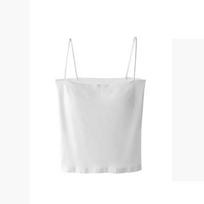 Strap with Chest Pad Vest Suspender with Thin Shoulder Strap Bra Underwear Sleeveless Top Female Slim Solid Color Tank top S balta