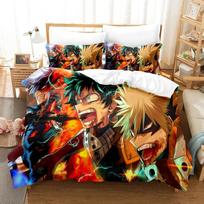 Anime Mano Herojaus Akademija 3D spausdintas patalynės komplektas Animacinis antklodės užvalkalas Pagalvių užvalkalai Antklodė Patalynės komplektas Lovos drabužiai Namų tekstilė 70x133cm 2pcs