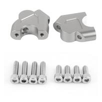CNC aliuminio motociklo vairo stovo spaustuko aukščio adapteriai, skirti R1200GS LC ADV 14?18 sidabras