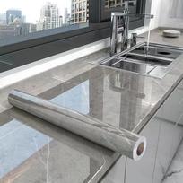 40 cm Vandeniui atsparūs Lipnūs Tapetai Stalviršio Spintelės Renovacijos Plytelių Sienų Lipdukai Marmuro Virtuvės Aliejui Atspari Plėvelė Viryklė 40cmX1m