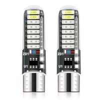 Super ryškus stroboskopas, RGB, 7 spalvų švytėjimas, T10 LED pozicija, Sfera, Šviesa, Gabaritinis žibintas, 33mm