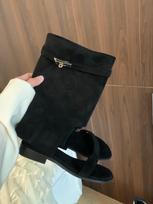 Prancūziškas nišinis Spice Girls Kelnės Kelnės Batai Moteriški Nauji Universalūs Atvirais Pirštais Šaunūs Batai Vakarų Batai Metalinė Sagtis Romėniškos Sandalos 35 juoda