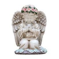 LED Praying Angel Figurine Lamp Solar Light for Garden and Yard Decoration Waterproof Statue Grave Cemetery Ornament 1
