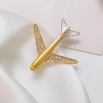 Lėktuvo Sagė Aukso Sidabro Atspalvio Cirkonio Mados Atlapo Smeigtukas Vyrams Moterims Kostiumui Striukei Švarkeliui Drabužių Aksesuarai