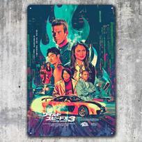 The Fast And Furious Tokyo Drift Movie Metal Poster Tin Sign - 20x30cm Plate  -aluminum 20x30cm（7.8x11.8inch）