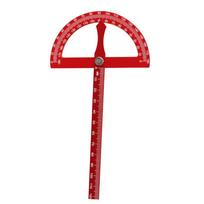 Aluminum Alloy Angle Marking Ruler High-precision Adjustable Angle Protractor Portable 0-180° Woodworking Ruler smėlis