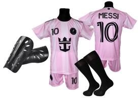 MESSI futbolo apranga T-shirt, šortai, kojinės + blauzdos apsaugos 152