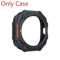 NAUJA Apyrankė + Dėklas Samsung Watch Ultra 2025 Armor Viskas viename silikoninė Apyrankė Samsung Galaxy Watch 7 Ultra 47mm Dėklas Juosta Watch 7 Ultra 47mm