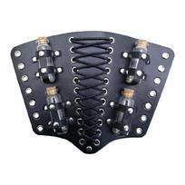 Renaissances Styles Armguard Potion Flask Wrist Guard Comfortable Leather Armwear for Everyday Vintage Accessory juoda