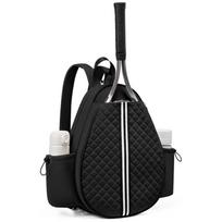 Sleek Pickleball Sling Bag Great for Paddles Balls and Personal Items juoda
