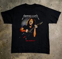 Metallica Kirk Hammett Gitaros Grafika Roko Grupė Unisex S-4XL Unisex Marškinėliai S