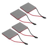 4Pcs Fireplace Fan Generator Sheet, Heat Powered Stove Fan Repair Sheet 227 celsius  Power Generation Sheet, Fireplace Fan Repair Generator Sheet, Fir
