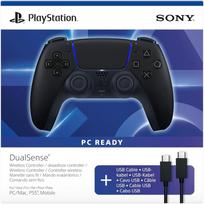 Pultelis Sony PS5 DualSense belaidis Midnight Black + USB laidas