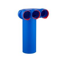 Basic PDN-125-3x75 difuzoriaus pajungimo dėžutė. Plastikas. 300mm ilgio. Komplektuojama su aklėmis. Paprastas montavimas