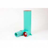 Basic-PDN-125-2 difuzoriaus pajungimo dėžutė su aklėmis. Plastikas. 300mm ilgio. Paprastas montavimas.