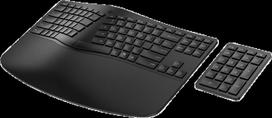 HP 965 Ergonomic Wireless Keyboard, Full-size, KEYHP7E756AA_ABB