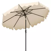 Lauko skėtis 280x244cm., smėlio/juodos spalvos