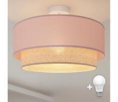 BRILAGI - LED paviršinis lubų šviestuvas BOHO BOBO 1xE27/60W/230V Ø 40 cm rožinė/kreminė