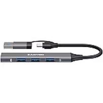 Canyon hub DS-02 4in1 USB-A/C Grey CNS-TDS02G
