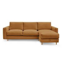 Garstyčių spalvos kampinė sofa Nouveau Cocoone – Bobochic Paris