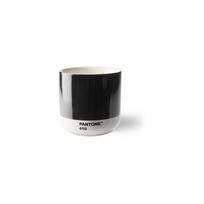 Juodos spalvos iš porceliano puodelis kapučino 175 ml Black 419 – Pantone