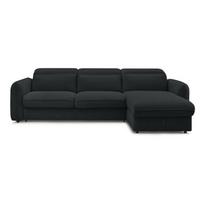 Juodos spalvos kampinė sofa Achille – Bobochic Paris