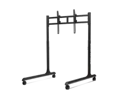 Next Level Racing Floor stand | Round Tube Freestanding Single Monitor Stand | Up to 65 " | Height adjustment, Tilt | Maximum weight (capacity) 50 kg | Black