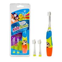 Brush Baby Vaikiškas elektrinis dantų šepetėlis KidzSonic Bebras 3+ metų