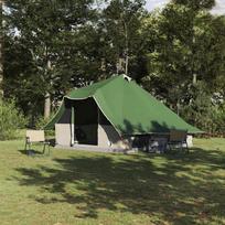 Tipi palapinė su stogu Žalia 358 x 296 x 258 cm tafta