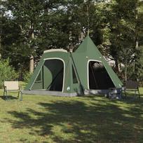 Tipi palapinė 5 žmonėms su stogu Žalia 545 x 450 x 295 cm