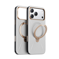 Dėklas Torras Ostand Q3 Vegskin, perlinė pilka – iPhone 17 Pro