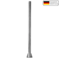 Stulpas 102mm 1.65m su plokštele 200x200x8mm ankeruojamas, nerūdijančio plieno 303260